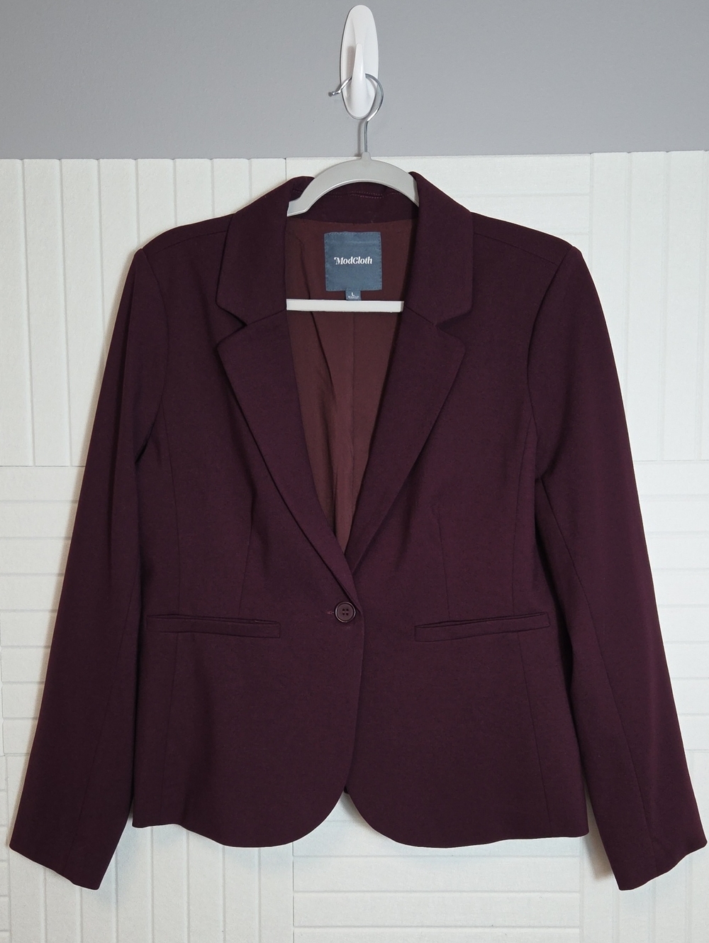 ModCloth Burgundy Blazer Size L